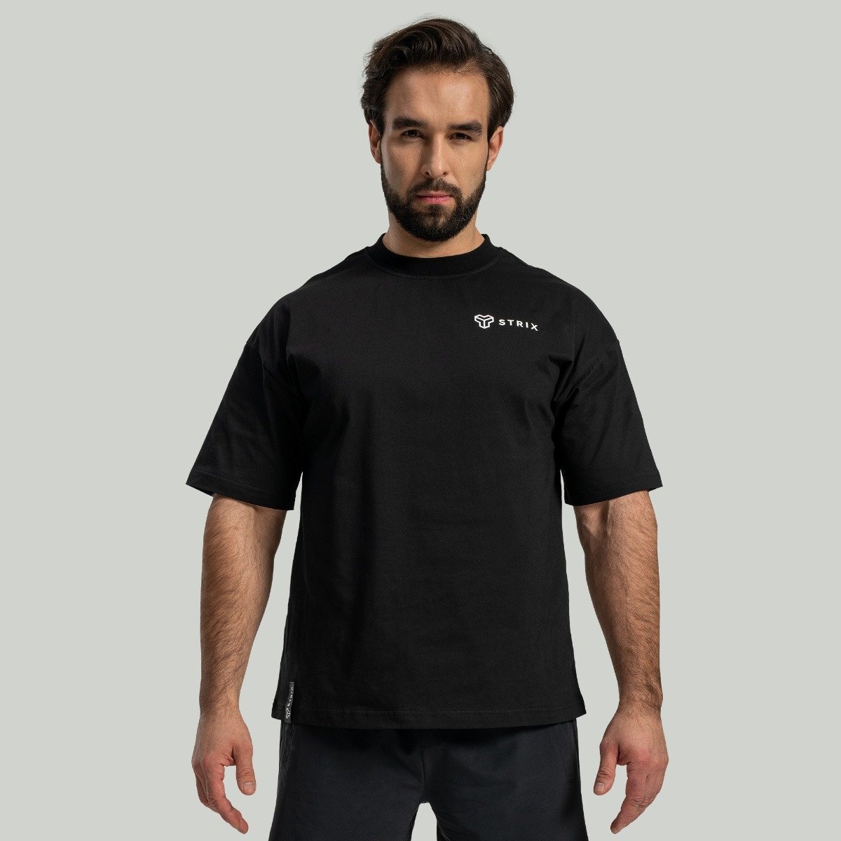 GymBeam STRIX Тениска Oversized Black M