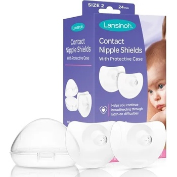 Image 1 of Lansinoh Силиконови предпазители за зърна Lansinoh - 2 броя, 24 mm (L-1043)