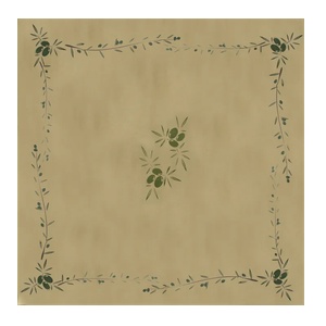 Horecano Квадратна хартиена покривка 100x100cm с декор "Маслини" (10-HA-7048) (012425)