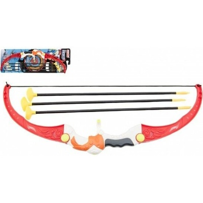 Dětská zbraň Teddies Luk 57cm + šípy s přísavkami 3ks (8592190119867)