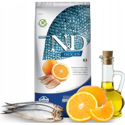 N&D Farmina Ocean Sleď s Pomerančem 5 kg