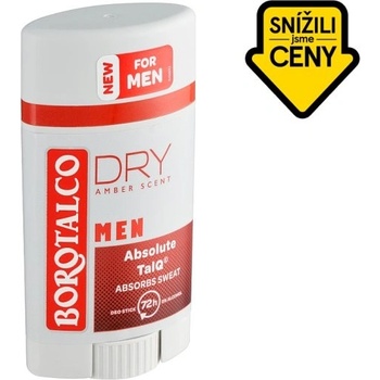 Borotalco Men Dry Amber Scent tuhý antitranspirant 40 ml