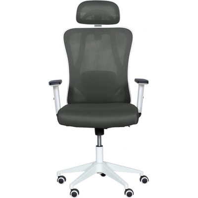 Работен стол Carmen 7588, до 120кг, ергономичен, полипропиленова база, лумбална опора, графит (bt-3520412_4)