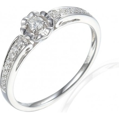 Gems Zajímavý prsten Primrose bílé zlato s brilianty 3860846 0 55 99