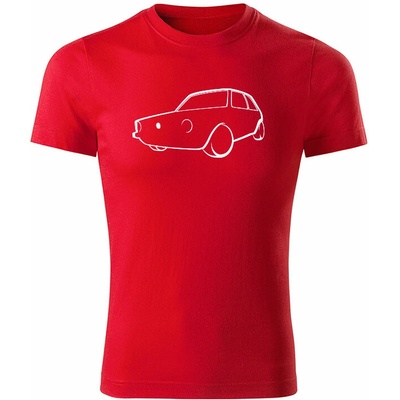 Tričko Volkswagen Golf Mk1 line pánske tričko oranžová biele