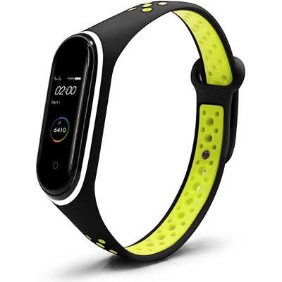 Xiaomi Mi Band 3/4 náhradní náramek Sportovní prodyšný Černo zelený MBSCZ-4SPPRCZL