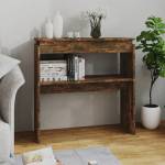 vidaXL Конзолна маса, опушен дъб, 80x30x80 см, инженерно дърво (815216)