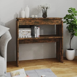 vidaXL Конзолна маса, опушен дъб, 80x30x80 см, инженерно дърво (815216)