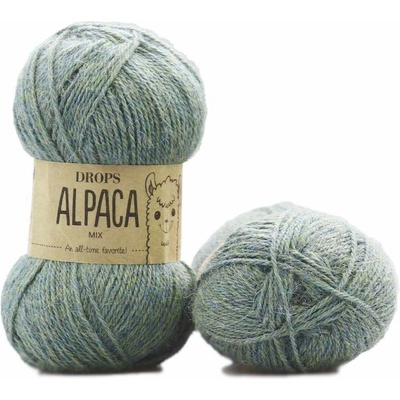Drops Alpaca MIX 7323 zelená mlha