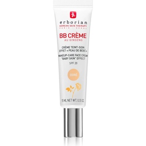 Erborian BB Cream тониращ крем за съвършен вид на кожата на лицето SPF 20 малка опаковка цвят Doré 15ml