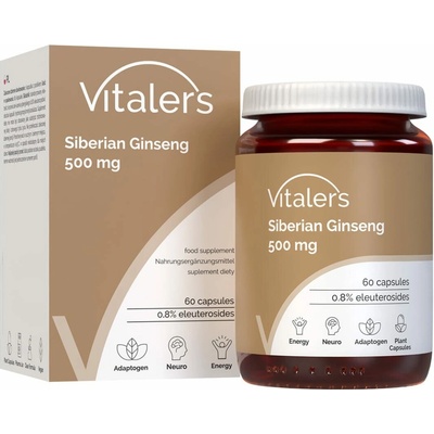Vitaler's Sibírsky ženšen Eleuthero 500 mg 60 kapsúl