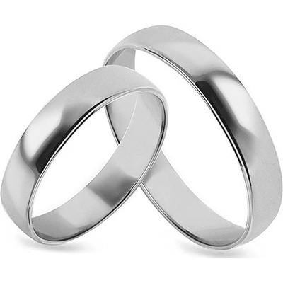 iZlato Forever Svadobné obrúčky biele klasické 4 mm CSOB02A