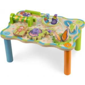 Melissa & Doug - Дървена маса с активности - Джунгла (40122)