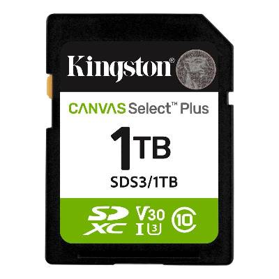 SD памет 1TB KINGSTON Canvas Select Plus SDXC Class10 UHS-I U3 up to 150MB/s - SDS3/1TB (SDC3/1TB)