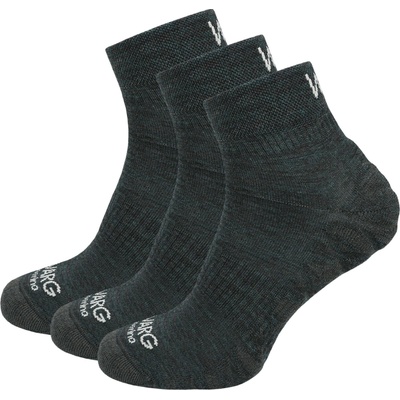 Warg Sada ponožek Endurance Merino 3-pack zelená