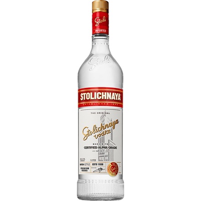 Stolichnaya Vodka 40% 1 l (holá láhev) – Zboží Dáma