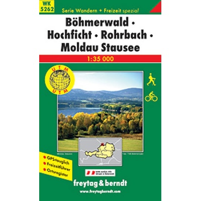 Turistická mapa F&amp B 5262 Böhmerwald-Hochficht-Rohrbach 1:35 000