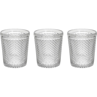 Tognana Комплект 3 стъклени чаши diamante, 300 мл, прозрачни (n3585u15895a)