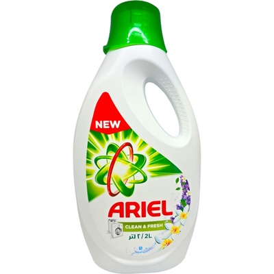 Ariel течен перилен препарат, 2000мл, 35 пранета, Универсално пране, Clean & Fresh