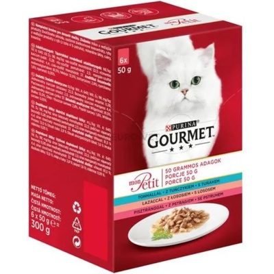 Gourmet Mon Petit tuna, salmon & trout 6x50 g