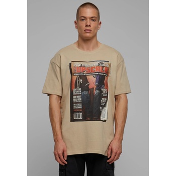 Mister Tee Мъжка тениска цвят пясък MISTER TEE Upscale Magazine Oversize UB-MT2859-00208 - Пясъчен, размер XS