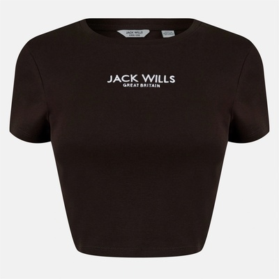 Jack Wills Бебешка тениска Jack Wills Cropped Baby T-Shirt - Col 1
