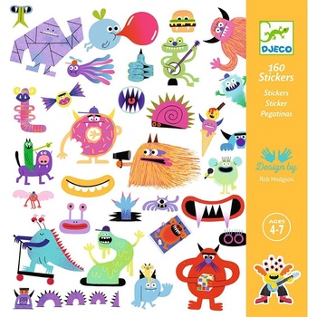 Image 1 of Djeco - Стикери чудовища DJ09281