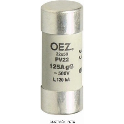 OEZ:06744 (PV22 25A gG) PV22 25A gG Pojistka válcová 25A gG 22x58, OEZ