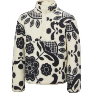 Helly Hansen Детски поларен пуловер Helly Hansen Kid's Junior Frosty Pile Sweater Fleece jumper - Black / Cream Aop - размер 10 Years (704-6259-0312)
