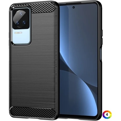 Xiaomi Poco F4 Удароустойчив Carbon Fiber Калъф и Протектор