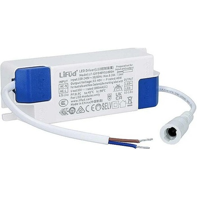 SOLIGHT Adaptér ke LED panelům AC/DC 40W 9-40V WO20-ND (WM708)