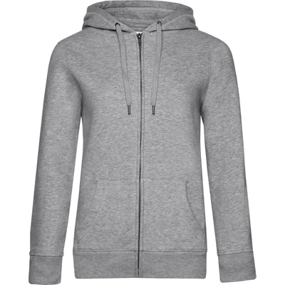 B&C Queen Zipped Hood COT-01W03Q61000 melír šedá