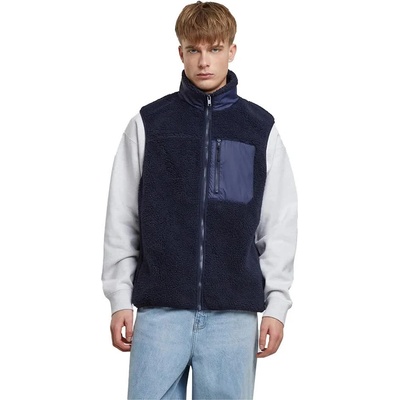 Urban classics Потник Urban classics Sherpa vest - Blue (Navy)