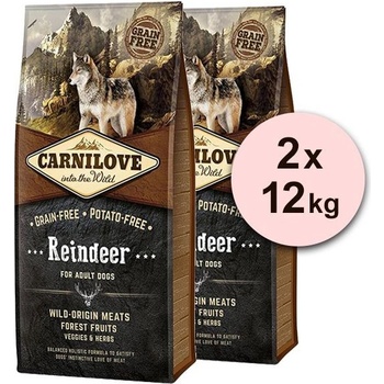 Carnilove Reindeer for Adult Dogs 2 x 12 kg