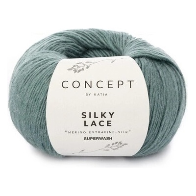 SILKY LACE Katia Farby SILKY LACE: 170 mätovo zelená