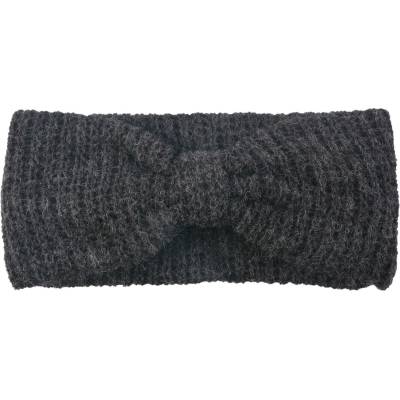 Antracitová pletená čelenka do vlasů - 10*23 cm - Clayre & Eef
