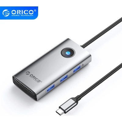 ORICO докинг станция Docking Station Type-C - PW11-6P-GY-EP - HDMI x 1, USB-C x 1, USB3.0 x 3, USB-C PD100W x 1 (PW11-6P-GY-EP)