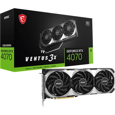 MSI GeForce RTX 4070 VENTUS 3X E1 OC 12GB GDDR6 192bit