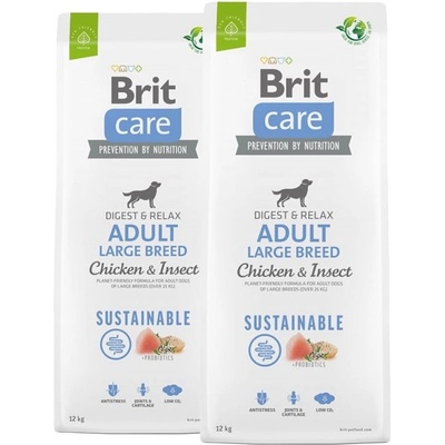 Brit Care Dog Sustainable Adult Large Breed 2 x 12 кг