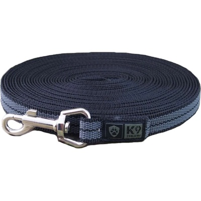 K9 Thorn Неплъзгаща се каишка с карабинер, черна, 10 м (0006/16.BLK)