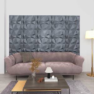 vidaXL Стенни панели 48 бр. 50 x 50 cm Диамант Сив XPS Пяна (42046032)
