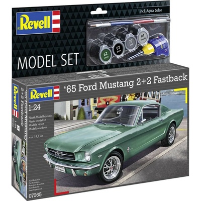 REVELL ModelSet auto 67065 1965 Ford Mustang 2+2 Fastback 1:24