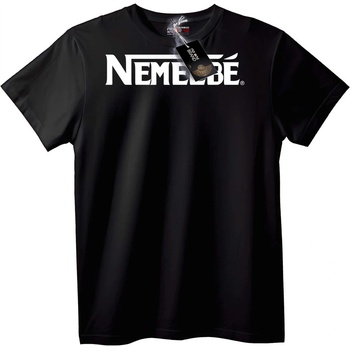 NOONEBRAND Тениска с лого НЕ МЕ ЕБЕ - 2XL, White