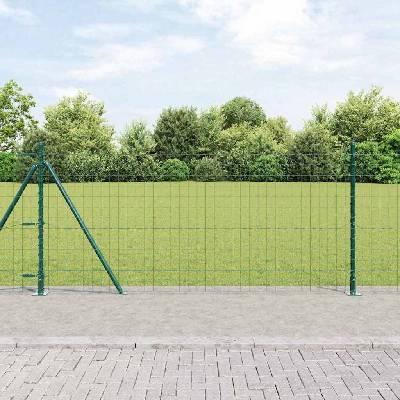 OMAXI Evropský plot s betonovou základnou 10 x 1,0 m Zelená Síťovina 242334