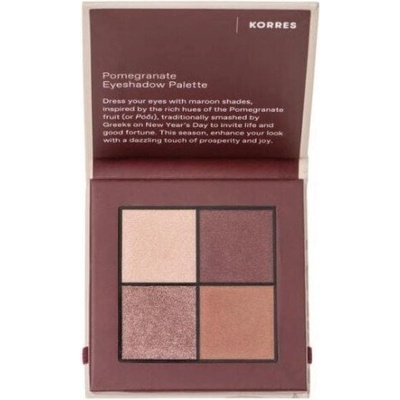 KORRES Дълготрайни сенки за очи Нар, Korres Eye Shadow Palette in Solid Form Pomegranate 5gr