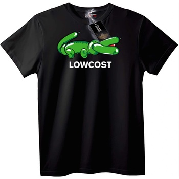 NOONEBRAND Тениска Lowcost Крокодил - XL, White