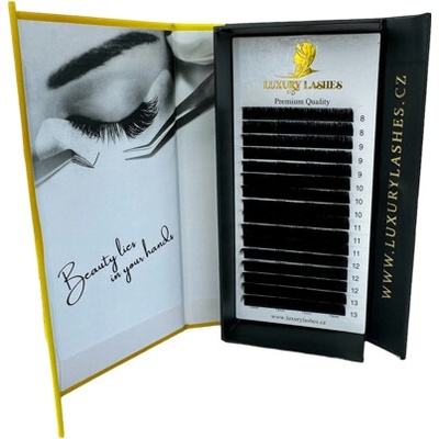 Luxury Lashes Easy Fan Zakrivenie umelých rias: CC, Dĺžka umelých rias: Mix dĺžok 8-13 mm, Hrúbka rias: 007
