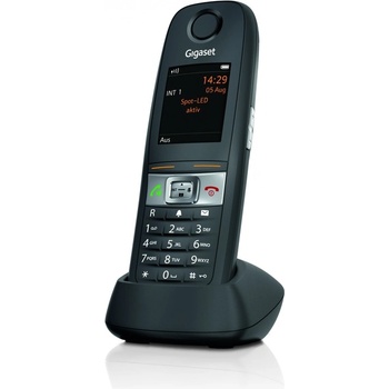 Gigaset Вътрешна слушалка Gigaset E630HX IP65 с поставка за зареждане черна (S30852-H2762-R101)