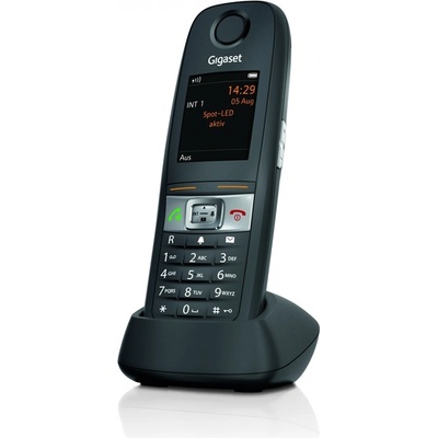 Gigaset Вътрешна слушалка Gigaset E630HX IP65 с поставка за зареждане черна (S30852-H2762-R101)