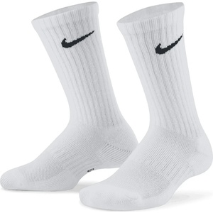 Nike Детски спортни чорапи Nike Kid's Everyday Cushioned Crew Socks 3-Pack Sports socks - White / Black (207-1071-0211)